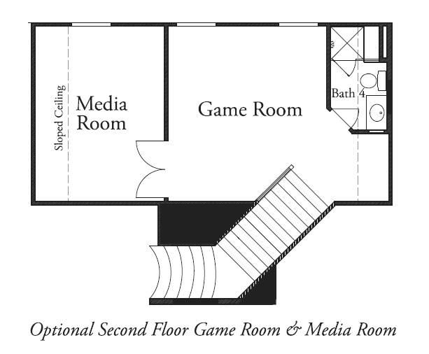 Second Floor Game Room & Media Room