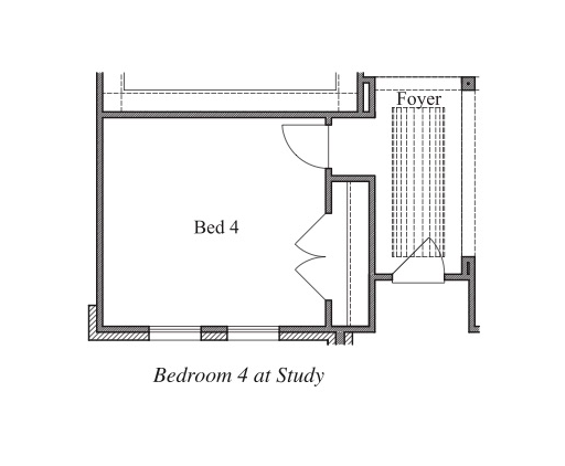 Bedroom 4 at Study