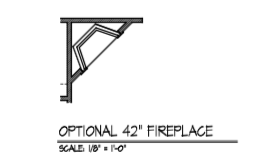42" Fireplace