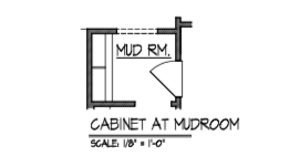 Cabinet at Mudroom