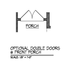 Double Doors at Front Porch