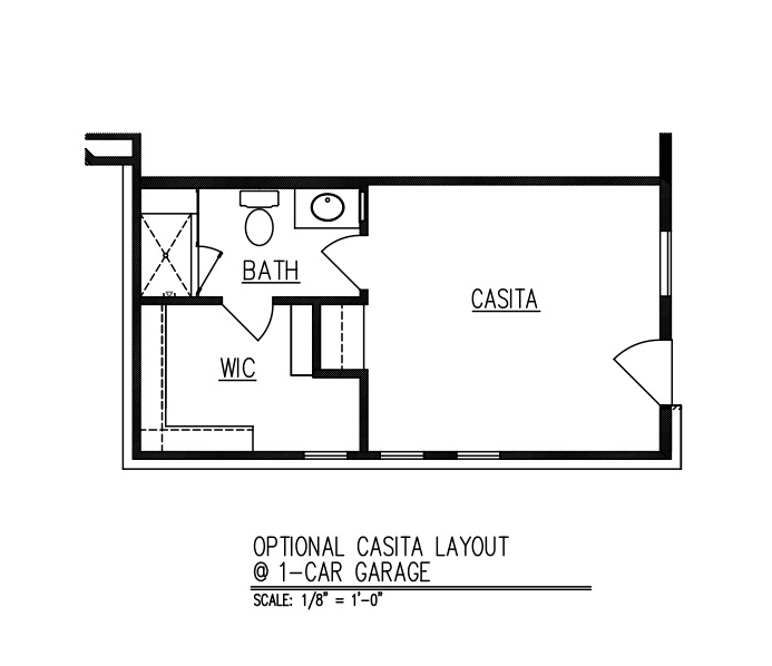 Casita at 1-Car Garage