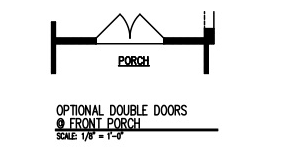 Double Doors at Front Porch