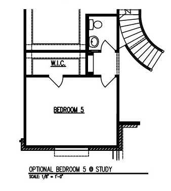 Bedroom 5 at Study