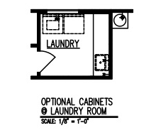 Cabinets at Laundry Room