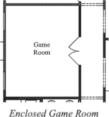 Optional Enclosed Game Room