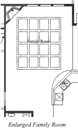 Enlarged Family Room