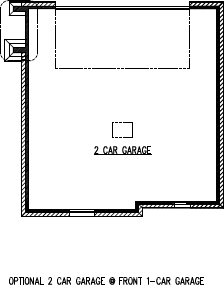 Optional 2 Car Garage @ Front 1-Car Garage