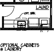 Optional Cabinets at Laundry