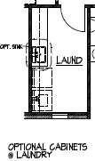 Optional Cabinets at Laundry