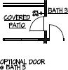 Optional Door at Bath 3