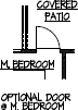 Optional Door at Master Bedroom