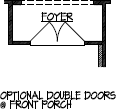 Optional Double Doors at Front Porch