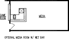 Optional Media Room w/ Wet Bar