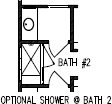 Optional Shower at Bath 2