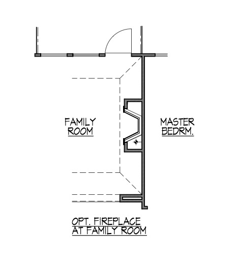 Fireplace at Family Room
