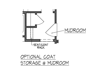 Coat Storage at Mudroom