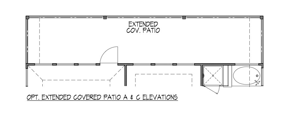 Covered Patio A & C Elevations