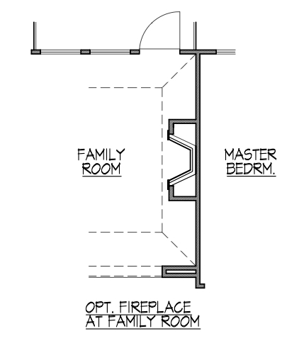 Fireplace at Family Room