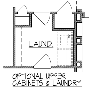Upper Cabinets at Laundry