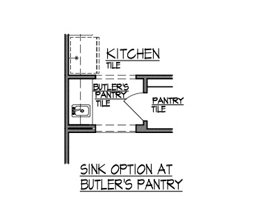 Sink Option at Butlers Pantry