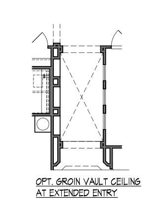 Groin Vault Ceiling at Extended Entry