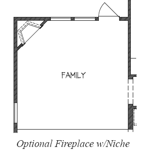 Fireplace w/ Niche