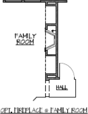 Fireplace at Family Room