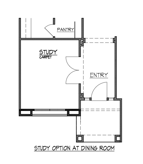 Study Option at Dining Room