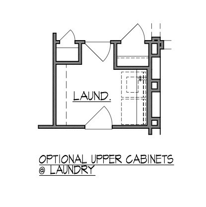 Upper Cabinets at Laundry