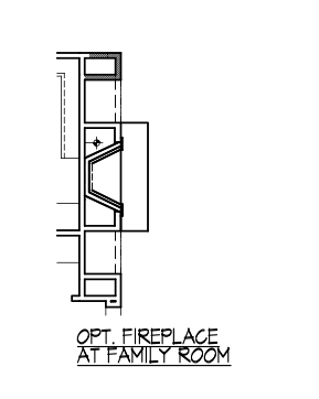 Fireplace at Family Room