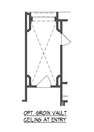Groin Vault Ceiling at Entry