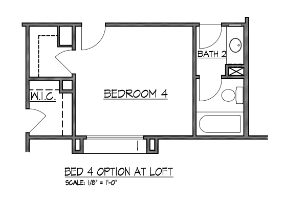 Bedroom 4 Option at Loft