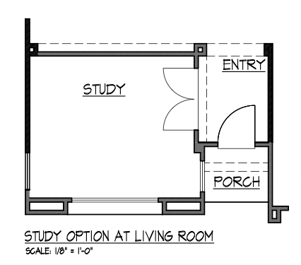 Study Option at Living Room