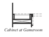 Cabinet at Game Room