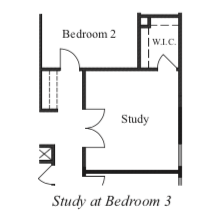 Study at Bedroom 3