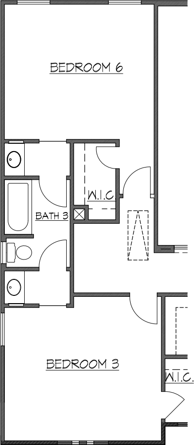 Bedroom 6 with Jack and Jill Bathroom