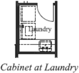 Optional Cabinet at Laundry