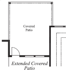 Optional Extended Covered Patio