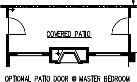 Optional Patio Door at Master Bedroom