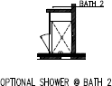 Optional Shower @ Bath 2