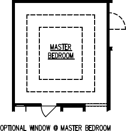 Optional Window at Master Bedroom