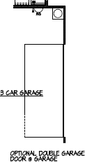 Optional Double Garage Door at Garage