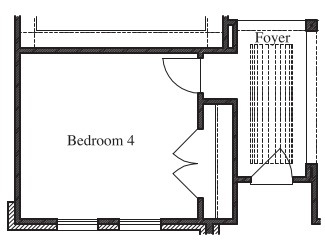 Bedroom 4 at Study