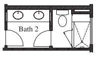 Mud Set Shower with Seat and Niche at Bath 2