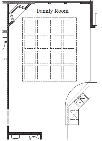 Enlarge Family Room (remove tech center)