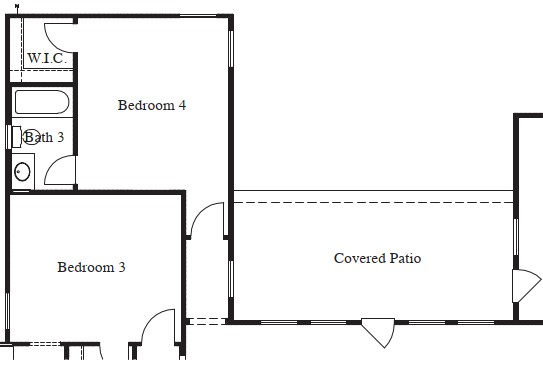 Bedroom 4 with Bath 3