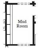 Coat Storage at Mud Room