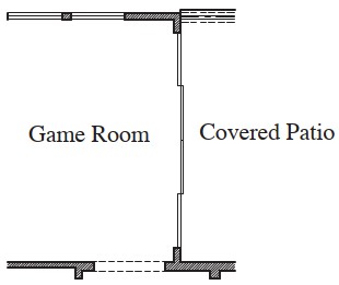 Sliding Door at Game Room