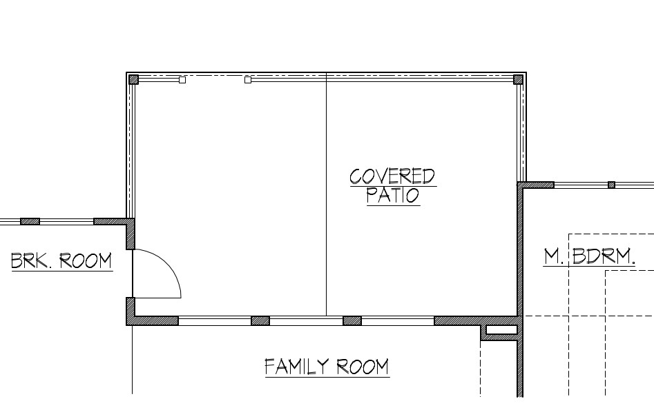 Extended Covered Patio with Vaulted Ceiling